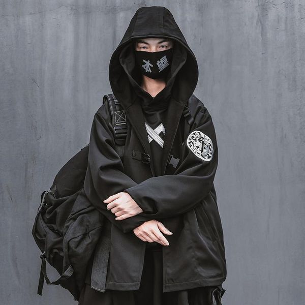 men's jackets 2021 men techwear jacket embroidery windbreaker japanese streetwear black fashion hooded coat clothing, Black;brown
men's jackets 2021 men techwear jacket embroidery windbreaker japanese streetwear black fashion hooded coat clothing, Black;brown