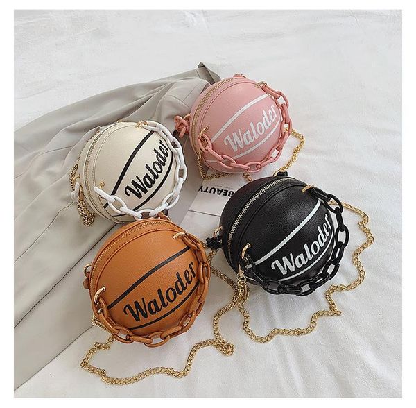 women fashion design basketball hand bag personality chains letter shoulder creative mini messenger round crossbody waist bags
women fashion design basketball hand bag personality chains letter shoulder creative mini messenger round crossbody waist bags