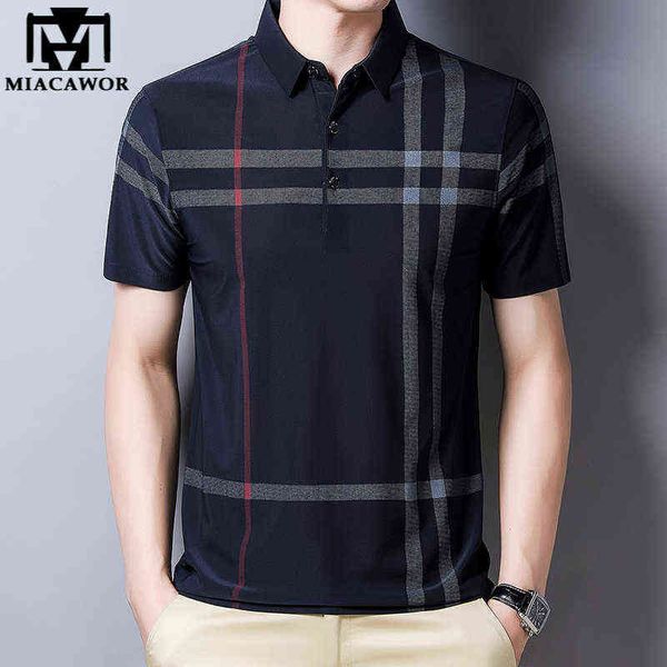miacawor summer short sleeve tee shirt homme plaid polo shirts men slim fit casual camisa polo camisa masculina t989 220124, White;black
miacawor summer short sleeve tee shirt homme plaid polo shirts men slim fit casual camisa polo camisa masculina t989 220124, White;black