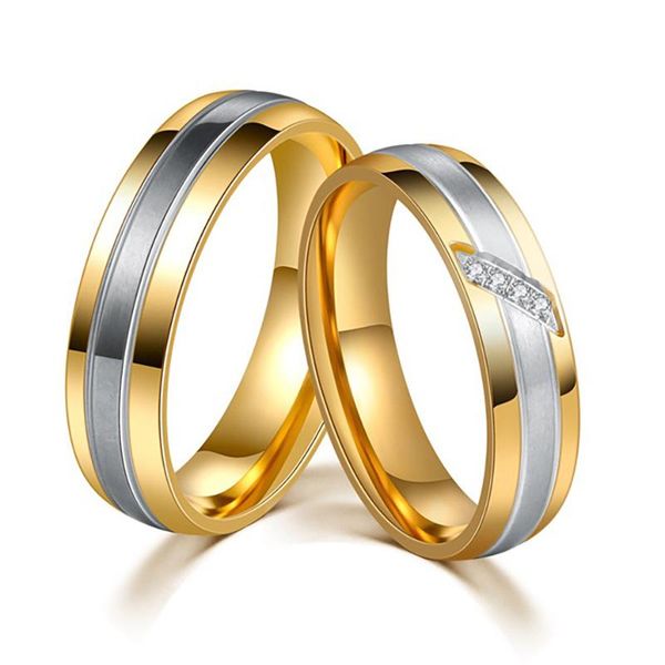 wedding rings fashion gold-color engagement for women titanium steel jewelry valentines day gift name couple, Slivery;golden
wedding rings fashion gold-color engagement for women titanium steel jewelry valentines day gift name couple, Slivery;golden
