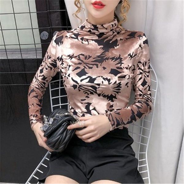 women's blouses & shirts autumn long sleeve turtleneck woman fashion flower print hollow velvet female slim blouse shirt women camiseta, White
women's blouses & shirts autumn long sleeve turtleneck woman fashion flower print hollow velvet female slim blouse shirt women camiseta, White