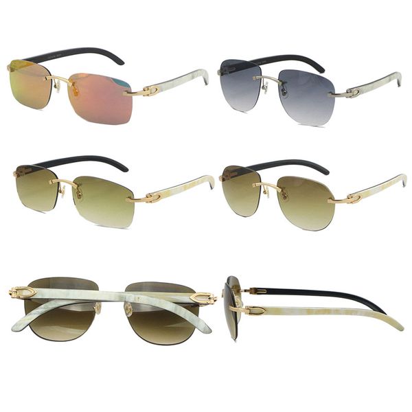 wholesale rimless square sunglasses 8200759 male and female original marbled black buffalo horn rectangle with c decoration wire frame brown, White;black
wholesale rimless square sunglasses 8200759 male and female original marbled black buffalo horn rectangle with c decoration wire frame brown, White;black