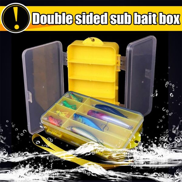 fishing accessories storage box bait lure hooks rock tackle double sided 13 compartments
fishing accessories storage box bait lure hooks rock tackle double sided 13 compartments