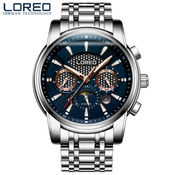 wristwatches moon phase men automatic mechanical swimming waterproof watch sapphire crystal steel luminous business wristwatch, Slivery;brown
wristwatches moon phase men automatic mechanical swimming waterproof watch sapphire crystal steel luminous business wristwatch, Slivery;brown