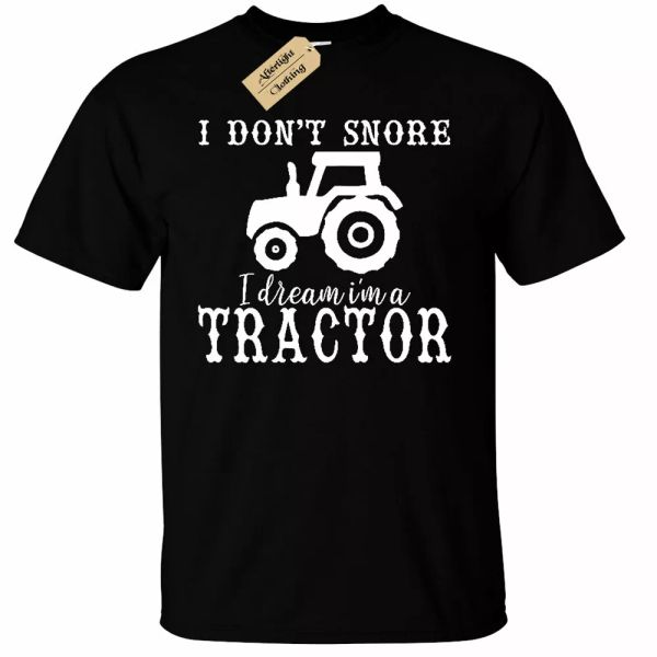 men do not snore dream i am tractor funny t-shirt country farmer gift, White;black
men do not snore dream i am tractor funny t-shirt country farmer gift, White;black