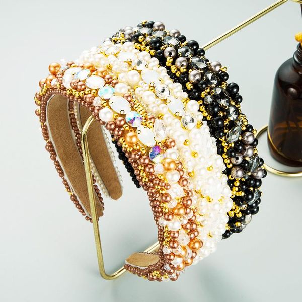 hair clips & barrettes women's hairband, retro baroque handmade beaded high-end gold velvet rhinestone pearl luxury dinner accessories, Golden;silver
hair clips & barrettes women's hairband, retro baroque handmade beaded high-end gold velvet rhinestone pearl luxury dinner accessories, Golden;silver