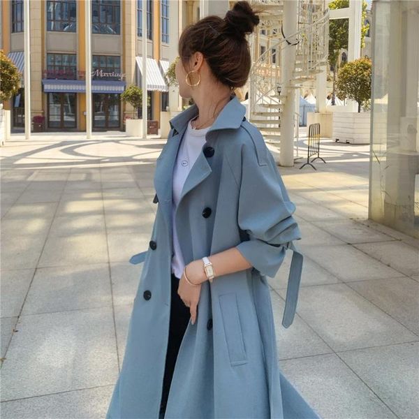 women's trench coats women' spring and autumn solid color pocket british medium long windbreaker coat korean version loose tempera, Tan;black
women's trench coats women' spring and autumn solid color pocket british medium long windbreaker coat korean version loose tempera, Tan;black