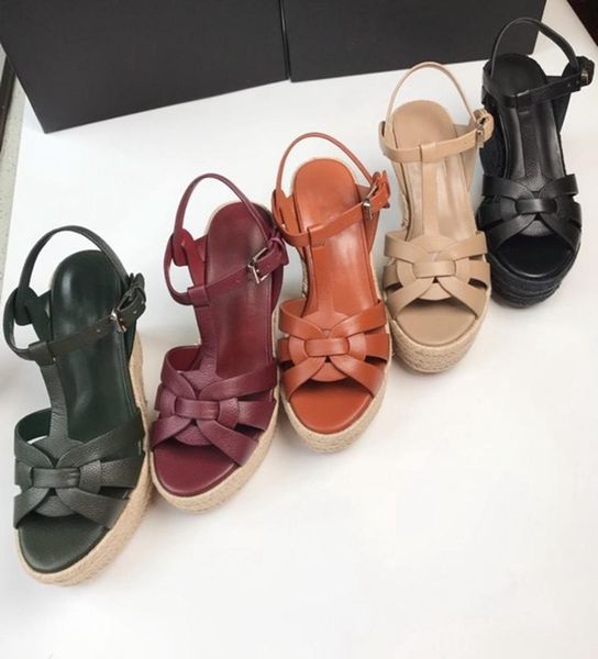 dress shoes summer fashion women's sandals genuine leather wedges high heels pumps round toes buckle straq, Black
dress shoes summer fashion women's sandals genuine leather wedges high heels pumps round toes buckle straq, Black