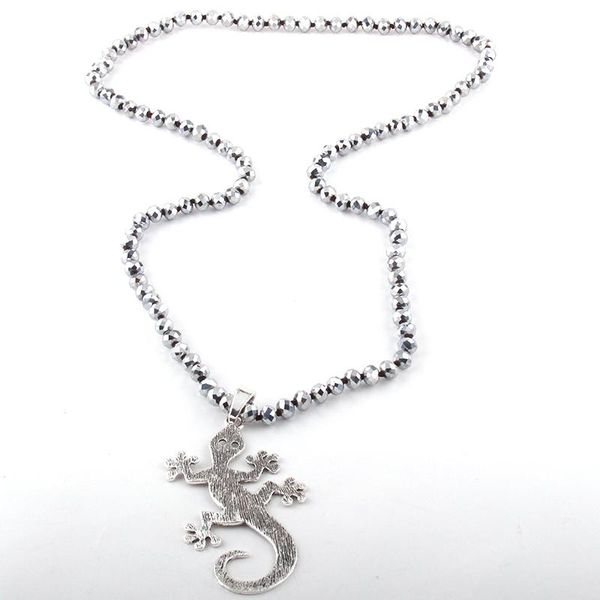 pendant necklaces moodpc fashion bohemian tribal jewelry glass crystal knotted metal gecko for women necklace, Silver
pendant necklaces moodpc fashion bohemian tribal jewelry glass crystal knotted metal gecko for women necklace, Silver
