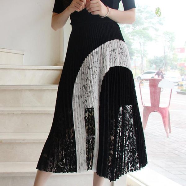 skirts plus size 2xlblack lace patchwork skirt women high waist irregular slim pleated, Black
skirts plus size 2xlblack lace patchwork skirt women high waist irregular slim pleated, Black