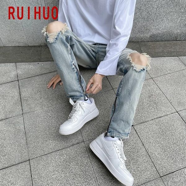 men's jeans ruihuo solid straight man streetwear denim trousers men pants slim fit -2xl 2021 autumn arrivals, Blue
men's jeans ruihuo solid straight man streetwear denim trousers men pants slim fit -2xl 2021 autumn arrivals, Blue