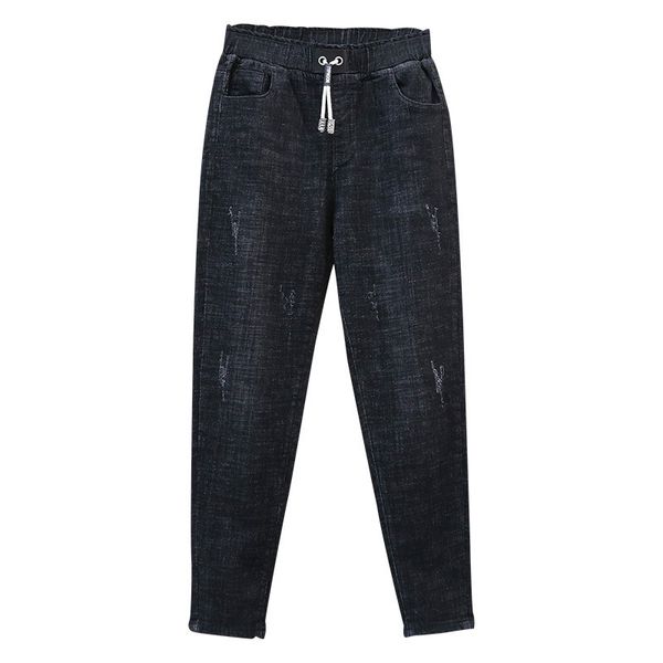jeans black mon ripped for women of high electric belt stretch denim harem casual jeans women's loose pants, Blue
jeans black mon ripped for women of high electric belt stretch denim harem casual jeans women's loose pants, Blue