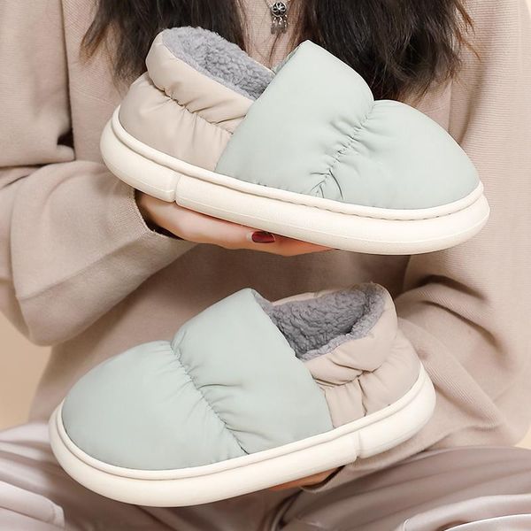 slippers winter heel wrap women plush indoor warm eva soft platform furry slides men home shoes pantuflas de mujer mules, Black
slippers winter heel wrap women plush indoor warm eva soft platform furry slides men home shoes pantuflas de mujer mules, Black