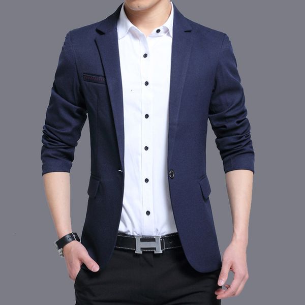 and spring 2021 autumn slim small men's casual suit coat, White;black
and spring 2021 autumn slim small men's casual suit coat, White;black