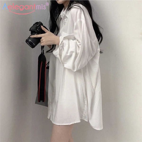 aelegantmis korean style casual loose plus size white blouse shirt women spring cozy blue female oversize all match 210607
aelegantmis korean style casual loose plus size white blouse shirt women spring cozy blue female oversize all match 210607