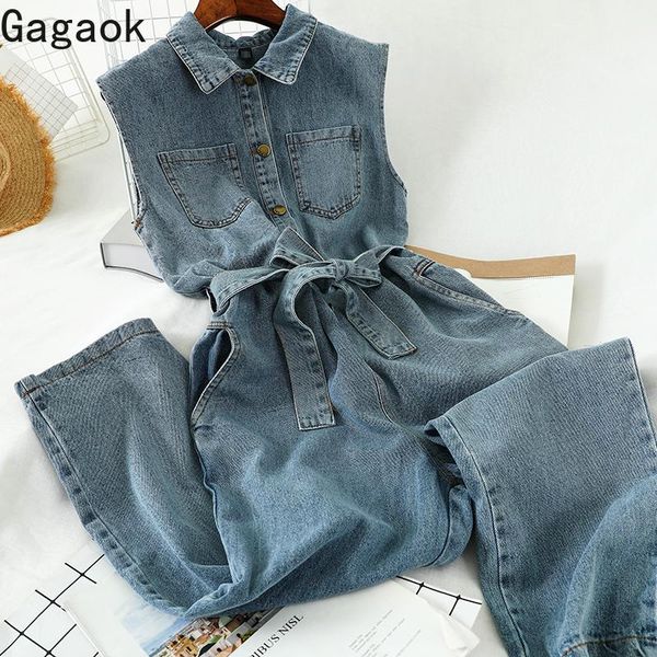 women's jumpsuits & rompers gagaok women 2021 vintage spring autumn solid sashes lapel casual simple wild female fashion korean jimpsui, Black;white
women's jumpsuits & rompers gagaok women 2021 vintage spring autumn solid sashes lapel casual simple wild female fashion korean jimpsui, Black;white
