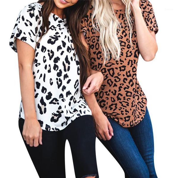 women's t-shirt ladies' summer t shirts casual o-neck short sleeves wear female fashion leopard print tees femme 2021 tee, White
women's t-shirt ladies' summer t shirts casual o-neck short sleeves wear female fashion leopard print tees femme 2021 tee, White