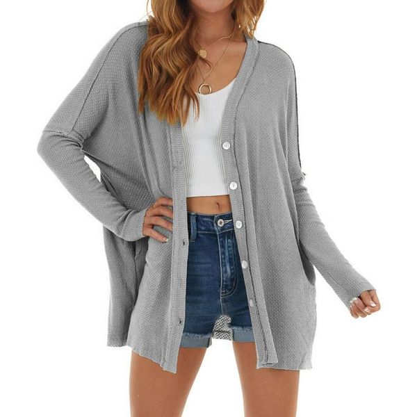 women's knits & tees solid women cardigans long sleeve loose mid length knittwear casual sweater cardigan female thin knitted coat, White
women's knits & tees solid women cardigans long sleeve loose mid length knittwear casual sweater cardigan female thin knitted coat, White