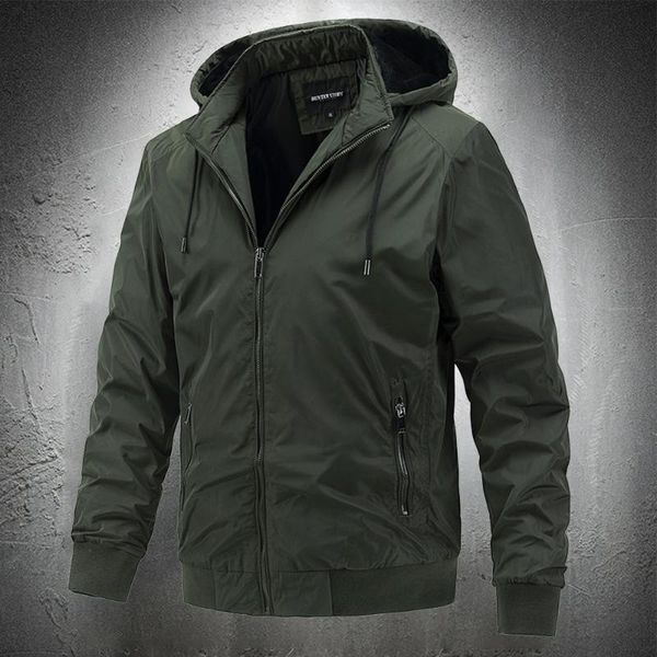 men's jackets 2021 windbreaker jacket spring and autumn men outdoor military solid color hooded hoodie polyester coat, Black;brown
men's jackets 2021 windbreaker jacket spring and autumn men outdoor military solid color hooded hoodie polyester coat, Black;brown