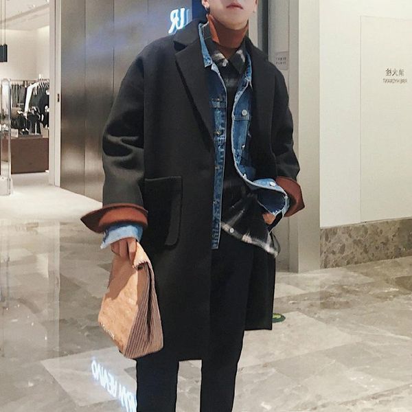 men's wool & blends autumn men thick warm blend coat black long woolen overcoat oversize winter clothing loose male xxl outerwear
men's wool & blends autumn men thick warm blend coat black long woolen overcoat oversize winter clothing loose male xxl outerwear