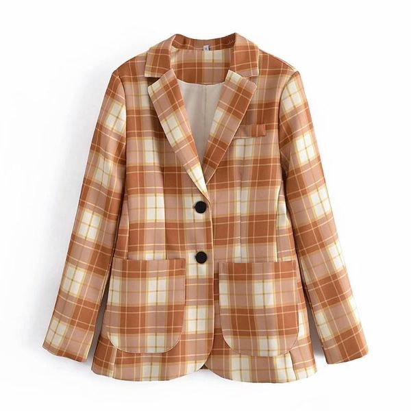 women's suits & blazers british style casual small suit spring and autumn 2021 long-sleeved lapel pocket plaid jacket qn*, White;black
women's suits & blazers british style casual small suit spring and autumn 2021 long-sleeved lapel pocket plaid jacket qn*, White;black