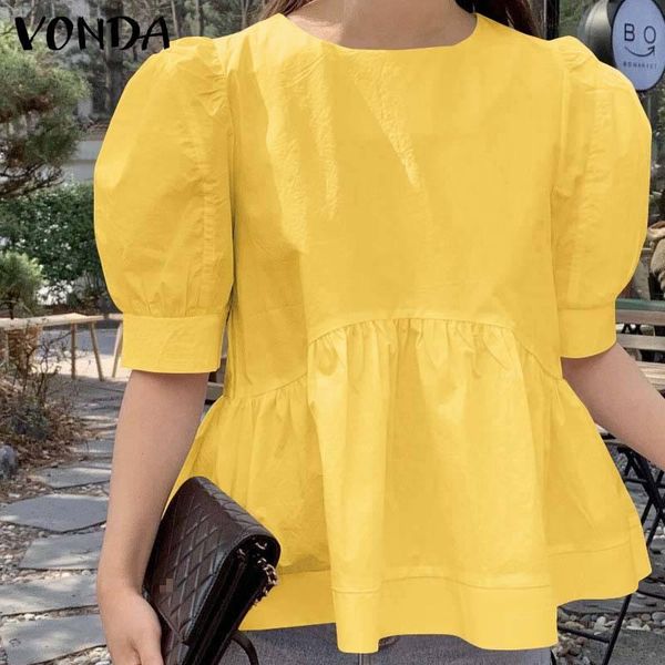 women's blouses & shirts summer pleated vonda 2021 women loose half sleeve crew neck blouse bohemian blusas femininas s-5xl casual off, White
women's blouses & shirts summer pleated vonda 2021 women loose half sleeve crew neck blouse bohemian blusas femininas s-5xl casual off, White
