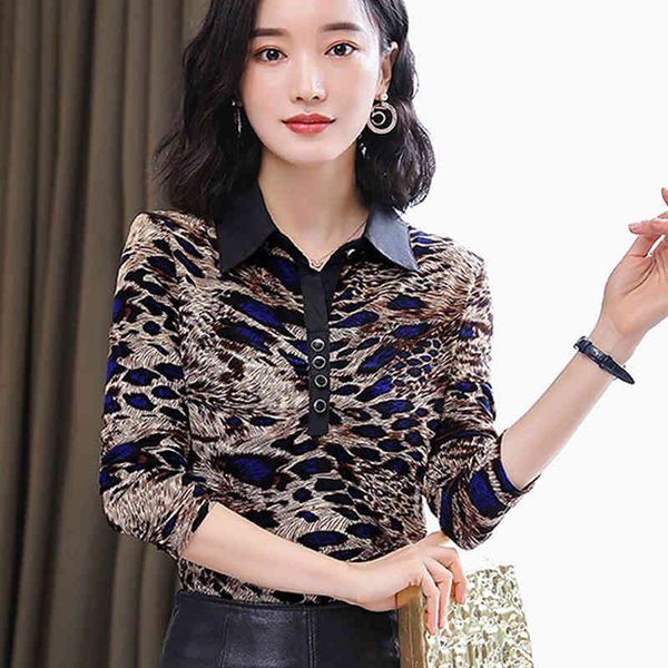 lace chiffon shirt women's shirts leopard blusas mujer de moda doll collar long-sleeved women 880i 210420, White
lace chiffon shirt women's shirts leopard blusas mujer de moda doll collar long-sleeved women 880i 210420, White