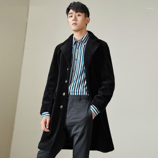 men's leather men's & faux wool coat men long winter jacket sheep shearing real fur korean overcoat parka mont erkek mg-00-7026 kj, Black
men's leather men's & faux wool coat men long winter jacket sheep shearing real fur korean overcoat parka mont erkek mg-00-7026 kj, Black