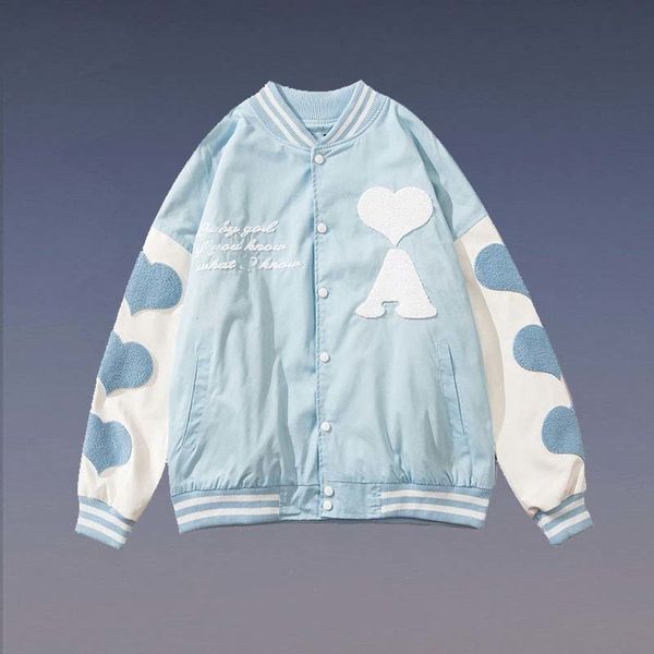 autumn/winter american simple high street style love embroidered baseball jacket, Black;brown
autumn/winter american simple high street style love embroidered baseball jacket, Black;brown