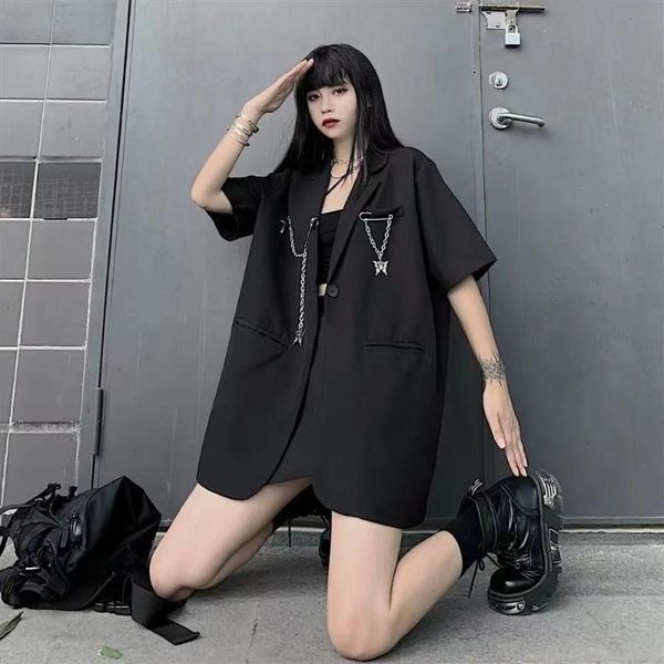 men's suits & blazers fried street black suit coat high feeling short sleeve female korean students bf college style spring and summer, White;black
men's suits & blazers fried street black suit coat high feeling short sleeve female korean students bf college style spring and summer, White;black