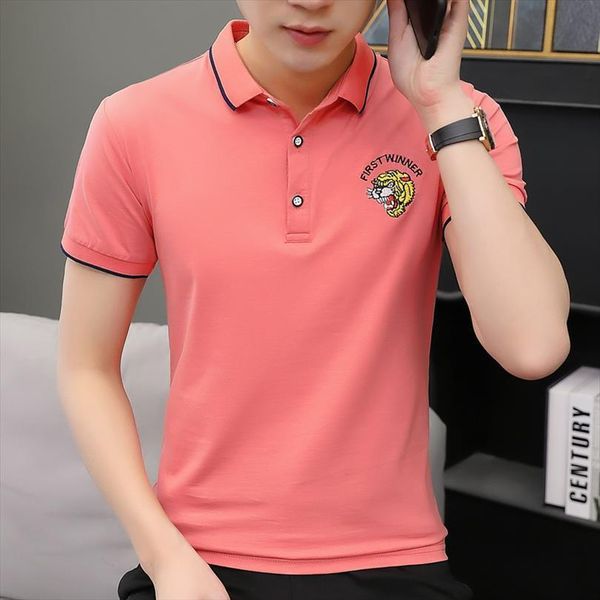 shirt cotton fashion embroidery business men polo summer casual short sleeved brand, White;black
shirt cotton fashion embroidery business men polo summer casual short sleeved brand, White;black