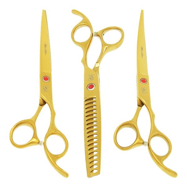 hair scissors 7" pet japan steel dog grooming shears straight cutting shear fish bone thinning tesouras up&down curved tijeras b0015a
hair scissors 7" pet japan steel dog grooming shears straight cutting shear fish bone thinning tesouras up&down curved tijeras b0015a
