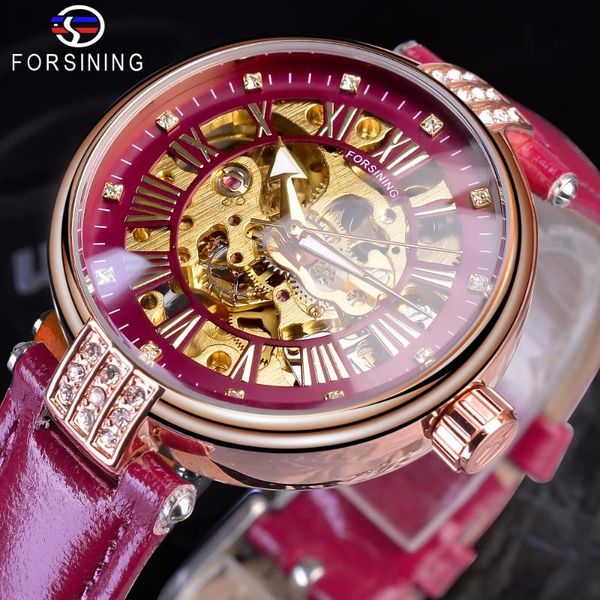 wristwatches forsining lady small dial luxury diamond display golden gear movement fashion color mechanical mens automatic watches brand, Slivery;brown
wristwatches forsining lady small dial luxury diamond display golden gear movement fashion color mechanical mens automatic watches brand, Slivery;brown