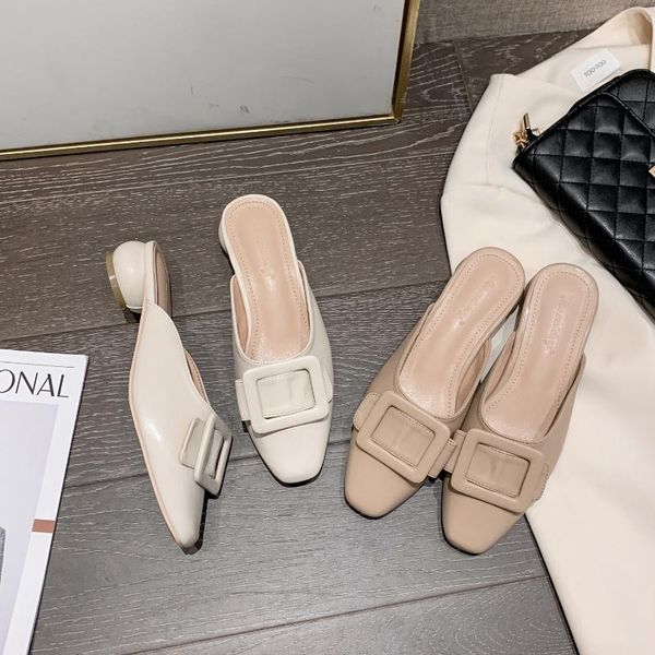 slippers female shoes ladies' med cover toe square heel 2021 block rome slides fabric rubber basic retro pu hoof heels sh, Black
slippers female shoes ladies' med cover toe square heel 2021 block rome slides fabric rubber basic retro pu hoof heels sh, Black