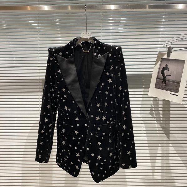 women's suits & blazers for women elegant 2021 autumn glittering velvet slim padded business suit female single breasted black jacket c, White;black
women's suits & blazers for women elegant 2021 autumn glittering velvet slim padded business suit female single breasted black jacket c, White;black