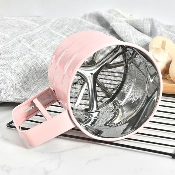 powder flour sifter handheld manual icing sugar cup stainless steel hand blender mesh sieve kitchen tool baking & pastry tools
powder flour sifter handheld manual icing sugar cup stainless steel hand blender mesh sieve kitchen tool baking & pastry tools