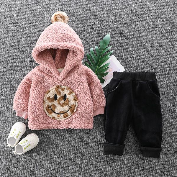 clothing sets lamb cashmere double layer hooded sweater for boys and girls children's wear autumn winter suit, White
clothing sets lamb cashmere double layer hooded sweater for boys and girls children's wear autumn winter suit, White