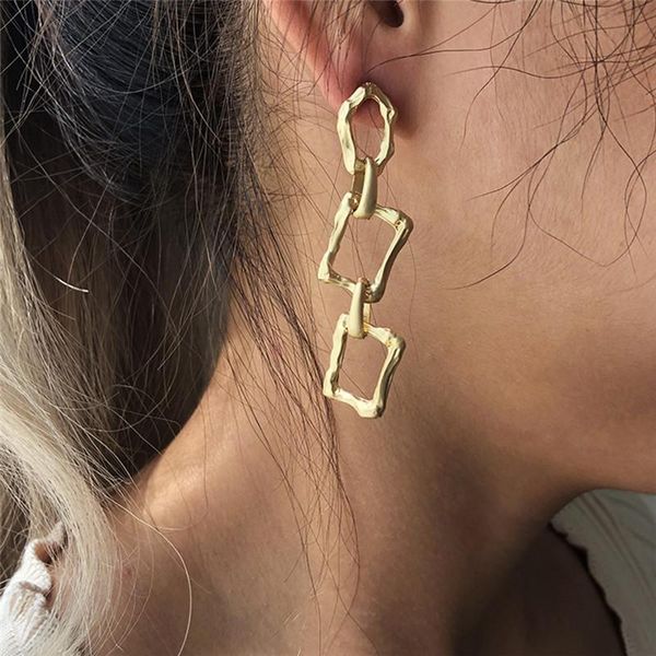 dangle & chandelier hiphop gold color hollow square drop earring for women girl alloy geometric piercing earrings party jewelry pendientes, Silver
dangle & chandelier hiphop gold color hollow square drop earring for women girl alloy geometric piercing earrings party jewelry pendientes, Silver