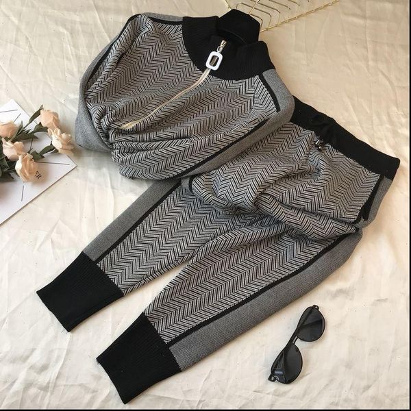 korean winter womens tracksuits ribbed printed tracksuit 2 piece pant suits for women knitted long sleeve two set and, Gray
korean winter womens tracksuits ribbed printed tracksuit 2 piece pant suits for women knitted long sleeve two set and, Gray