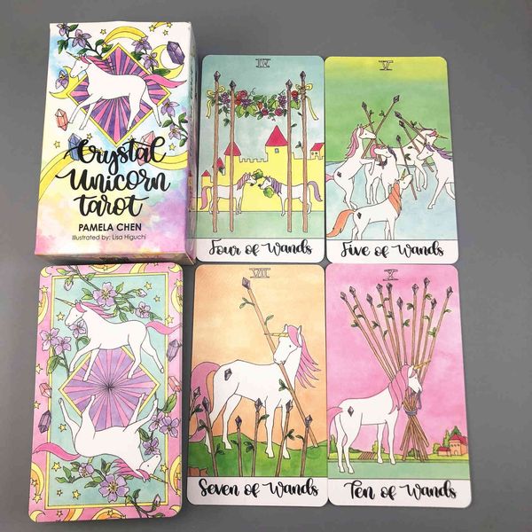 crystal unicorn 78 pcs/sets guidance divination fate board game oracles deck mini tarot cards charm
crystal unicorn 78 pcs/sets guidance divination fate board game oracles deck mini tarot cards charm