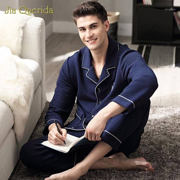 men's sleepwear winter pajamas long sleeves thick keep warm 100% cotton three layers padded leisure home clothing plus size, Black;brown
men's sleepwear winter pajamas long sleeves thick keep warm 100% cotton three layers padded leisure home clothing plus size, Black;brown