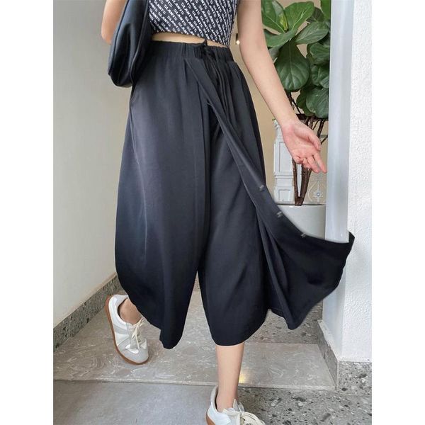 women's pants & capris pant thin 2021 summer hong kong style design asymmetric button fake two piece casual trousers, Black;white
women's pants & capris pant thin 2021 summer hong kong style design asymmetric button fake two piece casual trousers, Black;white