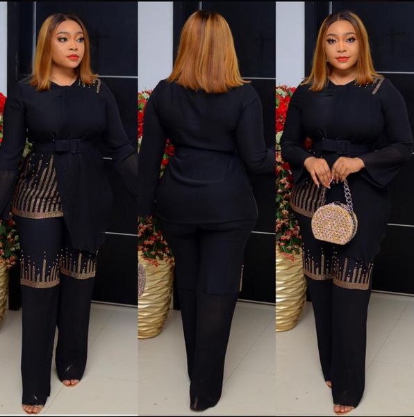 women's two piece pants 2021 fashion brand plus size solid diamond women autumn set iiregular long trousers pieces ol outfit, White
women's two piece pants 2021 fashion brand plus size solid diamond women autumn set iiregular long trousers pieces ol outfit, White