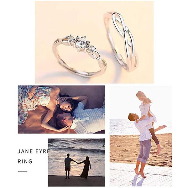 wedding rings women silver ring nickel adjustable size couple exquisite packaging romantic proposal, Slivery;golden 
wedding rings women silver ring nickel adjustable size couple exquisite packaging romantic proposal, Slivery;golden