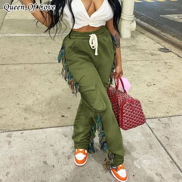 women's pants & capris high waist cargo women baggy trousers 2021 autumn winter streetwear clothes fashion pocket tassel bottoms sweatp, Black;white
women's pants & capris high waist cargo women baggy trousers 2021 autumn winter streetwear clothes fashion pocket tassel bottoms sweatp, Black;white
