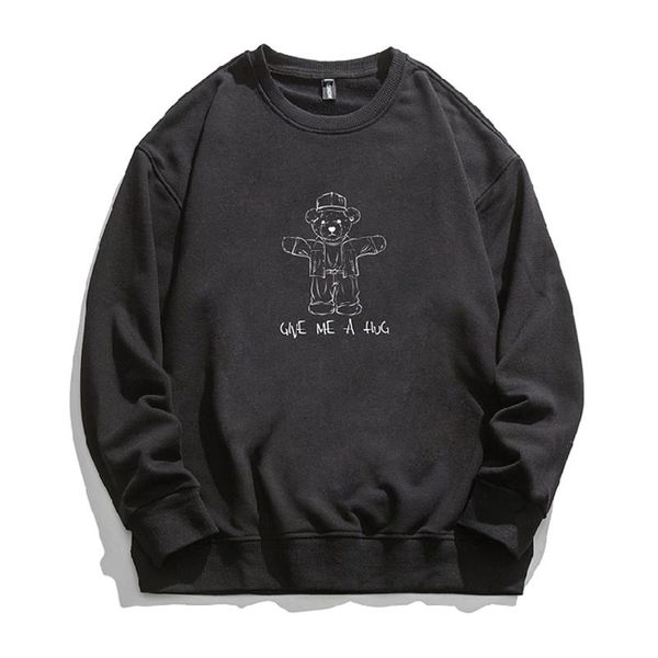 men's hoodies & sweatshirts autumn little bear printed o-neck men fashion causal long sleeve pullovers clothing male plus size 5xl, Black
men's hoodies & sweatshirts autumn little bear printed o-neck men fashion causal long sleeve pullovers clothing male plus size 5xl, Black