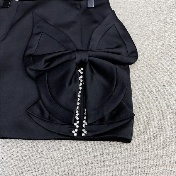 skirts bow skirt for lady 2021 spring sweet rhinestone edge slit high waist satin a- line women's office clothes, Black
skirts bow skirt for lady 2021 spring sweet rhinestone edge slit high waist satin a- line women's office clothes, Black