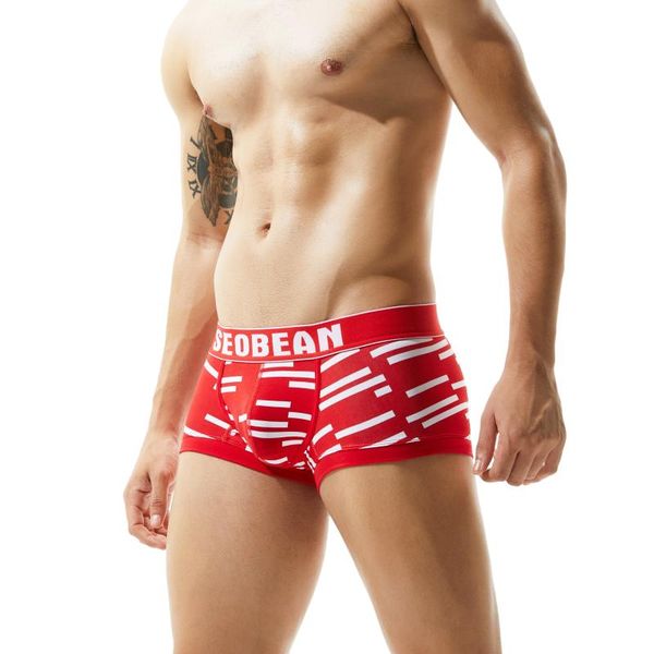 underpants men's fashion striped underwear cotton comfortable and breathable u convex sports low waist four corners, Black;white
underpants men's fashion striped underwear cotton comfortable and breathable u convex sports low waist four corners, Black;white
