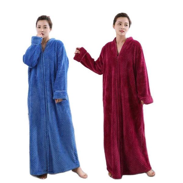 robe nightgown autumn and winter womens sleepwears bathrobe flannel loose pregnant lace couplecashmere zipper female woman ladies, Black;red
robe nightgown autumn and winter womens sleepwears bathrobe flannel loose pregnant lace couplecashmere zipper female woman ladies, Black;red