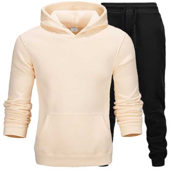 men's hoodies & sweatshirts fashion brand autumn/winter casual hoodie + pants tracksuit sports two suits, Black
men's hoodies & sweatshirts fashion brand autumn/winter casual hoodie + pants tracksuit sports two suits, Black